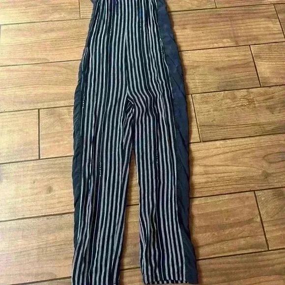 Rag & bone navy logo stripe jumpsuit size 6 - Picture 4 of 7
